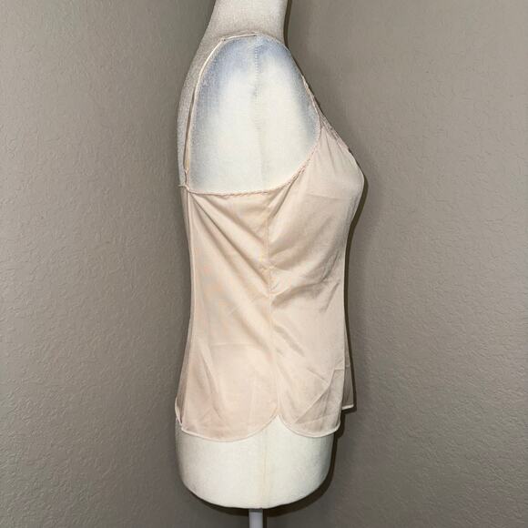 Vintage 1960s Olga Pale Blush Lace Satin Cami Deadstock NWT Women's 34 / Small - Picture 2 of 9